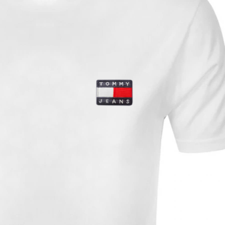 Alternative Image for ProductTommy Jeans Badge Logo Long Sleeve T Shirt White3